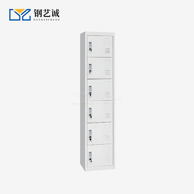 Single Column 6-door Steel locker